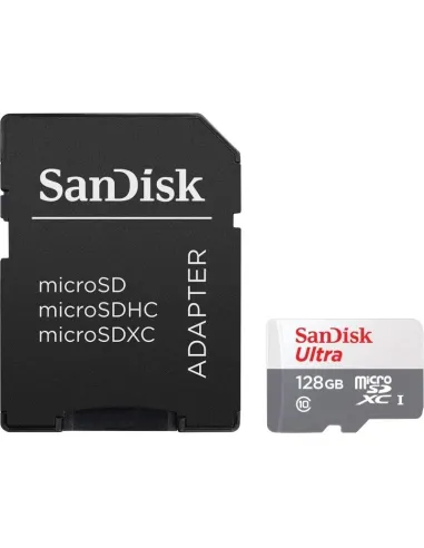 Sandisk Ultra MicroSDXC 128GB Clase 10 UHS-I + Adaptador