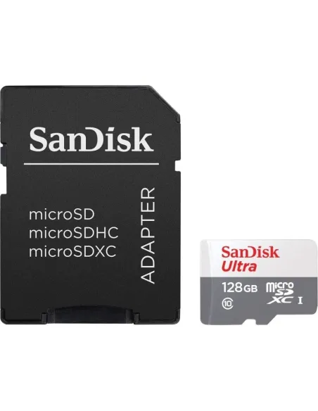 Sandisk Ultra MicroSDXC 128GB Clase 10 UHS-I + Adaptador