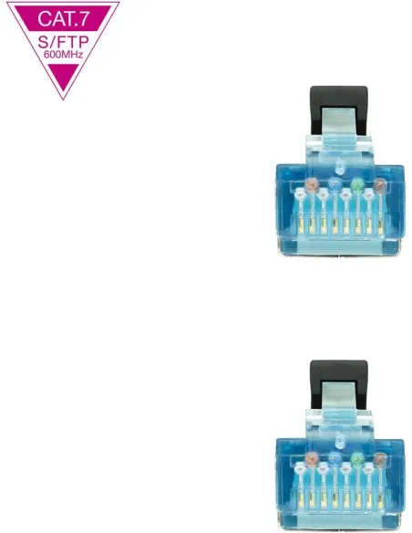 Nanocable 10.20.1701-BK Cable de Red RJ45 Cat.7 SFTP LSZH PIMF 1M Negro