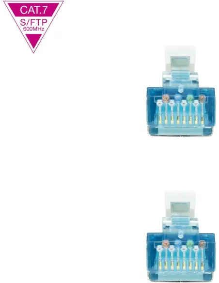 Nanocable 10.20.1700-L25-W Cable de Red RJ45 Cat.7 SFTP LSZH 25cm Blanco