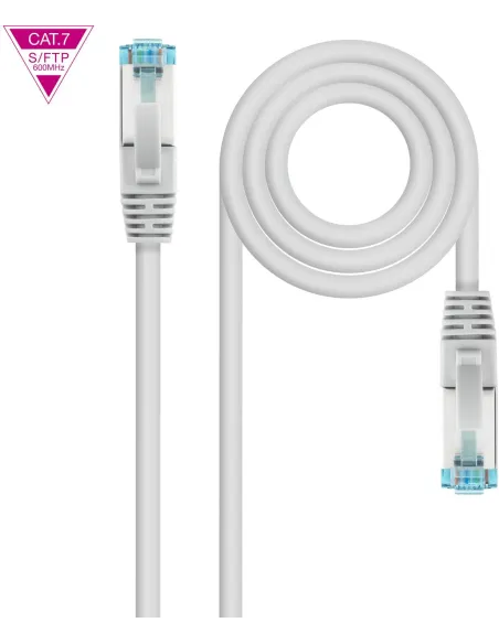 Nanocable 10.20.1701 Cable de Red RJ45 Cat.7 SFTP LSZH PIMF 1M Gris