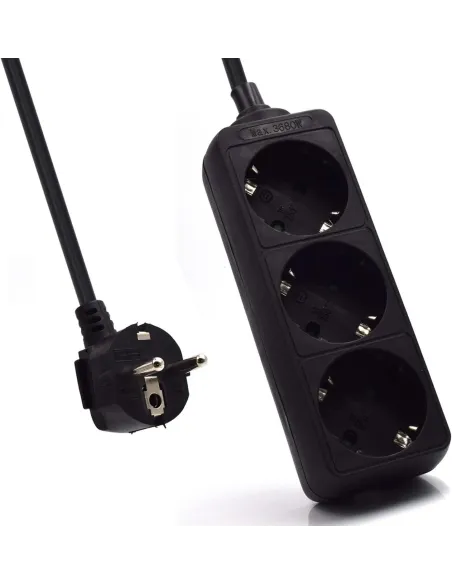 Ewent EW3959 Regleta 3xSchuko Negra