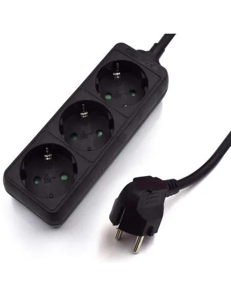 Ewent EW3959 Regleta 3xSchuko Negra