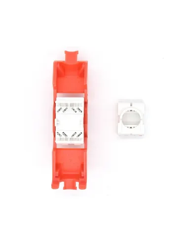 WP WPC-KEY-6AUP-TL/R Keystone Cat. 6A UTP RJ45 Hembra Rojo