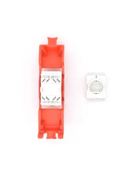WP WPC-KEY-6AUP-TL/R Keystone Cat. 6A UTP RJ45 Hembra Rojo