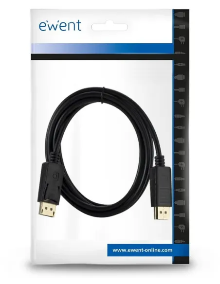 Ewent EC1400 Cable Displayport V1.2 4K Macho/Macho 1m Negro
