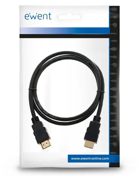Ewent EC1321 Cable HDMI de Ultra Alta Velocidad 8K con Ethernet de 1.8m Negro