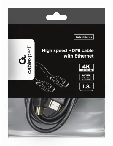 Gembird CC-HDMI4L-6 Cable HDMI Alta Velocidad con Ethernet Macho/ Macho 1.8m Negro