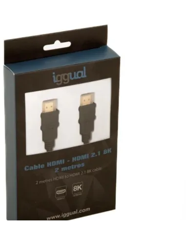iggual IGG318300 Cable HDMI - HDMI 2.1 8K 2 metros Negro