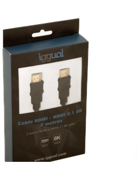 iggual IGG318300 Cable HDMI - HDMI 2.1 8K 2 metros Negro