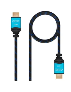 Nanocable 10.15.3703 Cable HDMI V2.0 4K@60Hz A/M-A/M 3m Negro Azul-AISCCI0354
