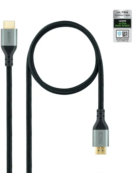 Nanocable 10.15.8101 Cable HDMI 2.1 Macho/Macho 1m Negro