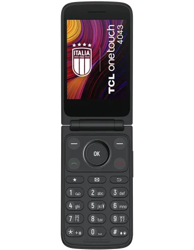 TCL OneTouch 4043 Teléfono para Personas Mayores Negro