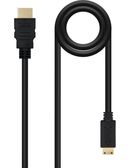 Nanocable 10.15.0902 Cable HDMI a Mini HDMI A-M/C-M 1.8m Negro