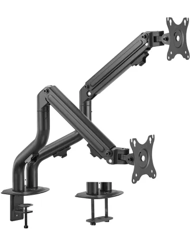 Ewent EW1534 Soporte de Escritorio para Monitor Doble de 17" a 32" Negro