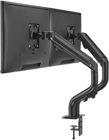 Ewent EW1534 Soporte de Escritorio para Monitor Doble de 17" a 32" Negro