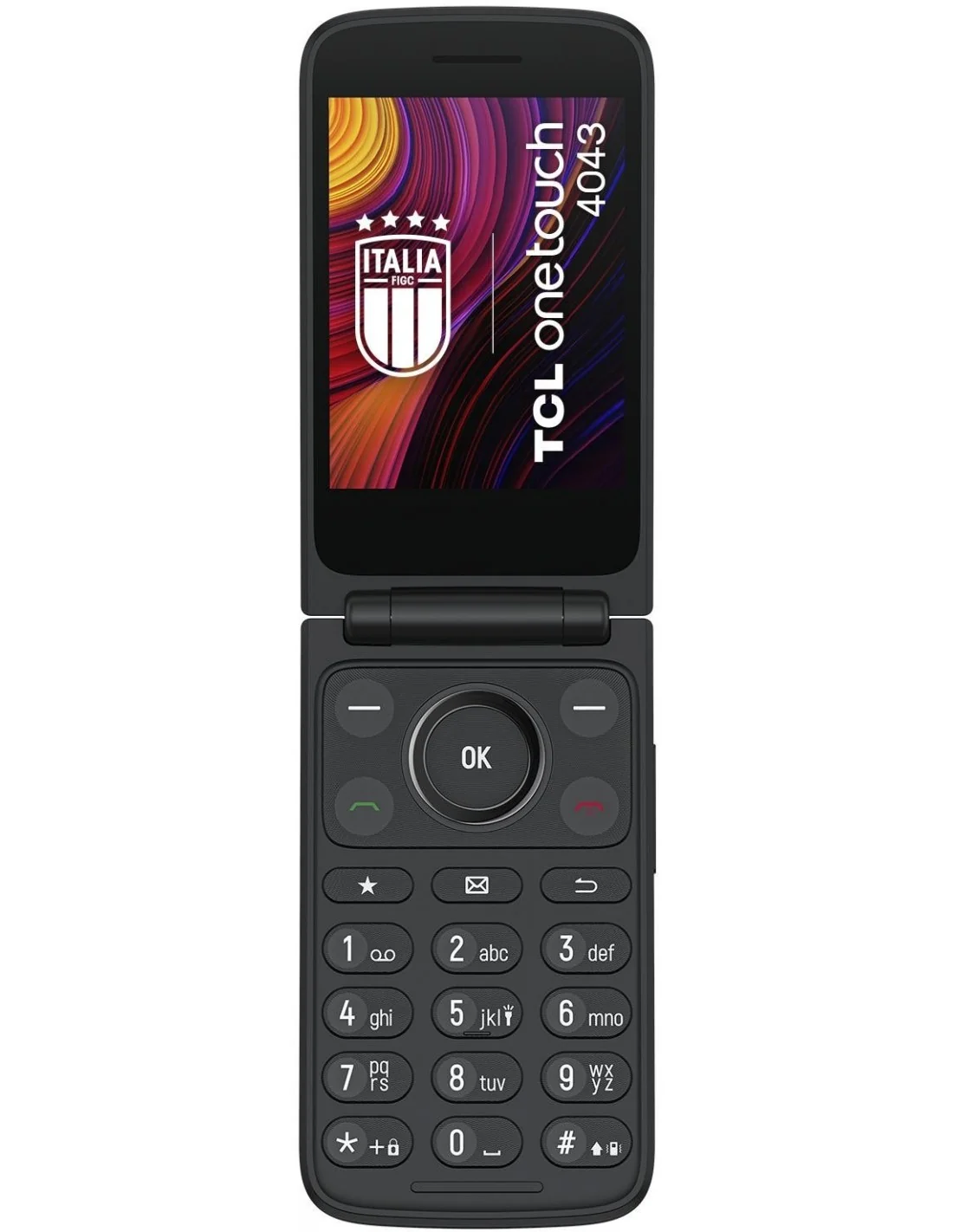 TCL OneTouch 4043 Teléfono para Personas Mayores Negro