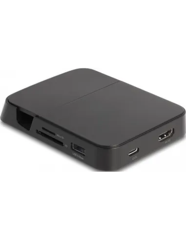 Delock 88018 Docking Station 6 puertos USB-C/USB-A/HDMI/microSD/SD Negro