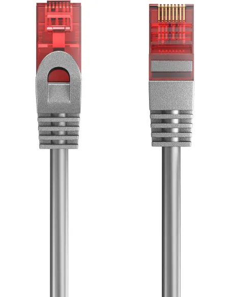 Ewent IM1006 Cable de Red RJ45 Cat 6 U/UTP 1m Gris