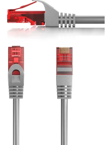 Ewent IM1006 Cable de Red RJ45 Cat 6 U/UTP 1m Gris