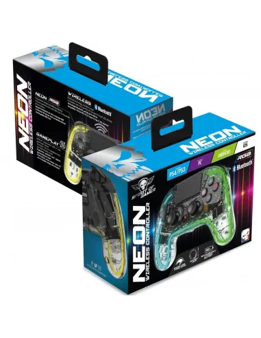 Spirit Of Gamer NEON BLUETOOTH Mando Inalámbrico RGB Transparente