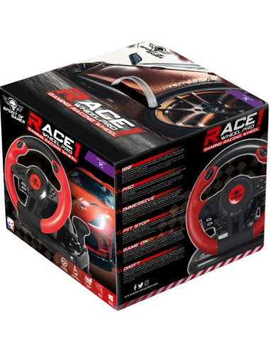 Spirit of Gamer RACE WHEEL PRO 1 Volante + Pedales para PC