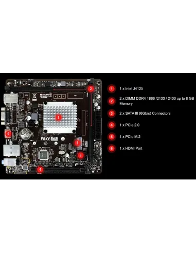 Biostar J4125NHU Intel Celeron J4125
