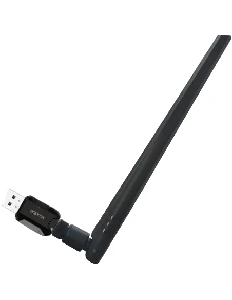 Approx APPUSB600DA Adaptador Inalámbrico USB WiFi 4 Banda Única Negro