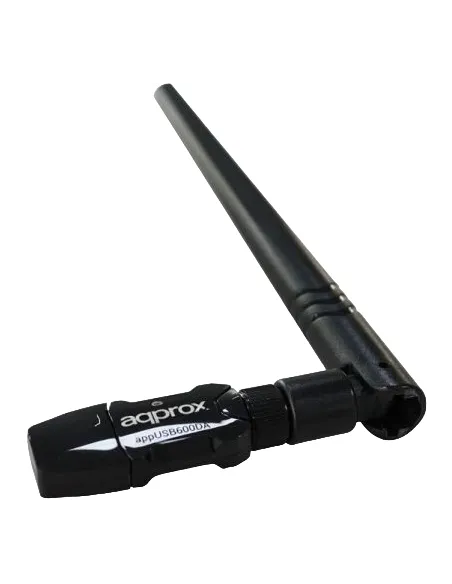 Approx APPUSB600DA Adaptador Inalámbrico USB WiFi 4 Banda Única Negro