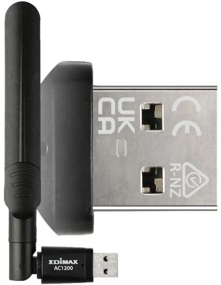 Edimax EW-7822UAD Adaptador Inalámbrico USB AC1200 WiFi 5 Doble Banda Negro