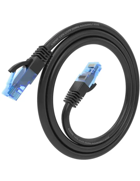 Aisens A135-0841 Cable de Red RJ45 Cat.6 UTP 0.5m Negro