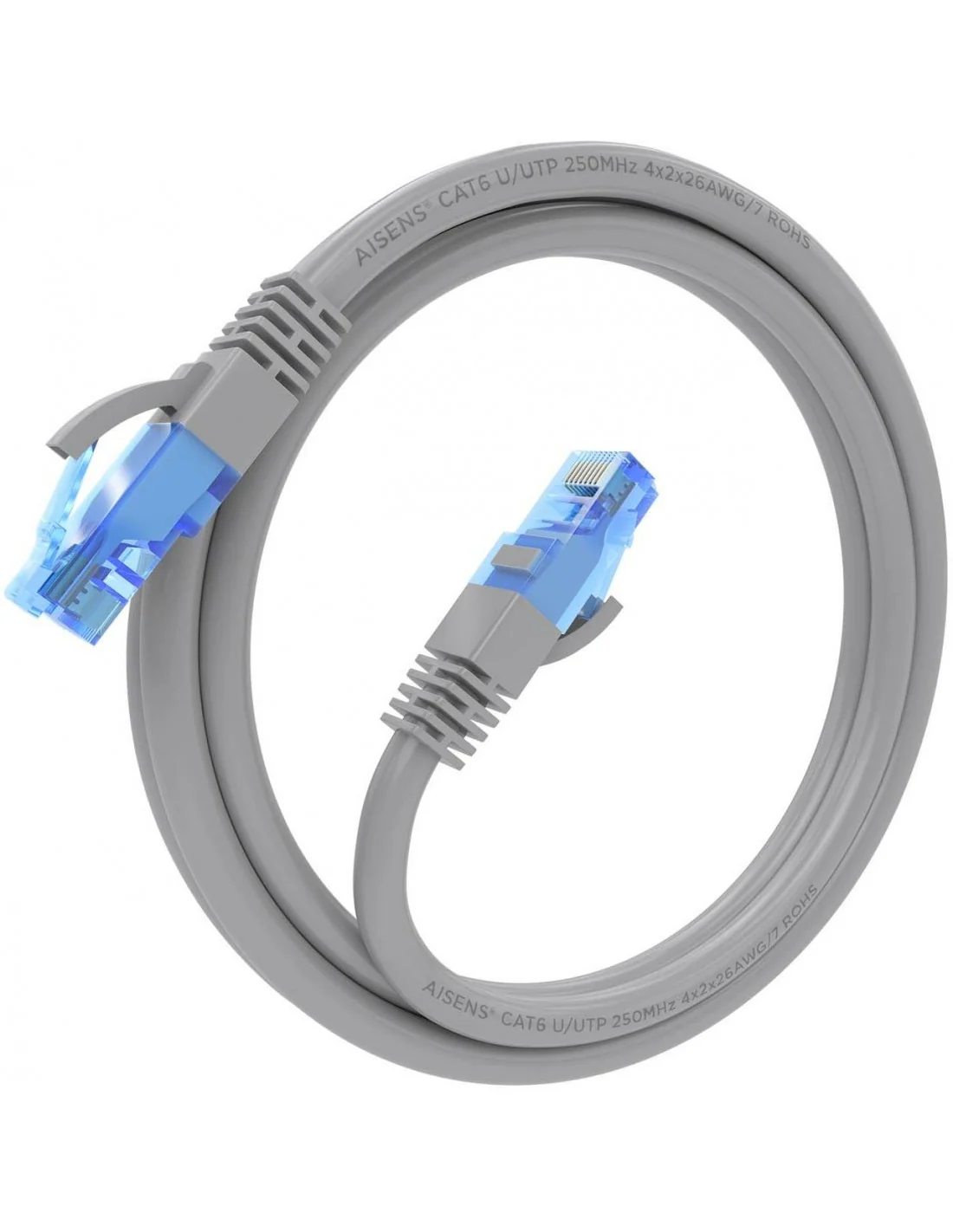 Aisens A135-0776 Cable de Red RJ45 Cat.6 UTP 1.5m Gris