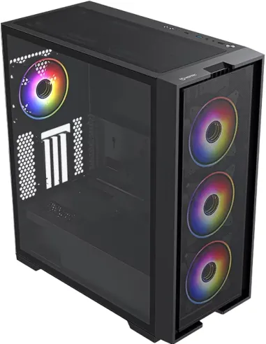 Hiditec H2 AIR ARGB Torre con Cristal Templado Negra