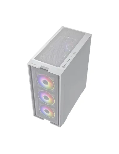 Hiditec H2 AIR ARGB Torre con Cristal Templado Blanco
