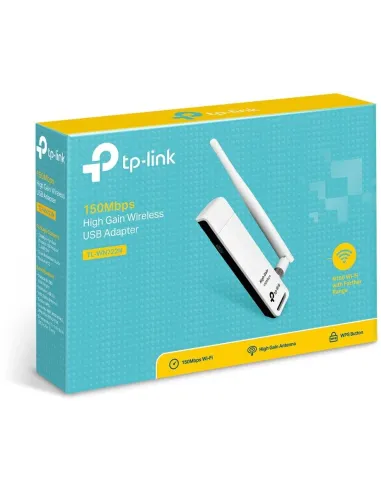 tp-Link TL-WN722N Adaptador Inalámbrico USB-A Wifi 4 Banda Única Blanco