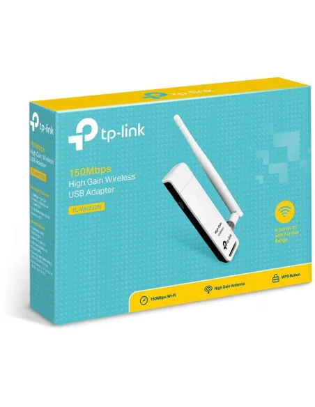 tp-Link TL-WN722N Adaptador Inalámbrico USB-A Wifi 4 Banda Única Blanco