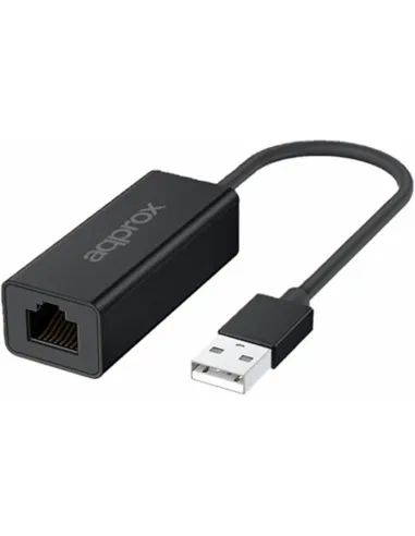 Approx APPC56 Adaptador USB-A 3.0 a RJ-45 Ethernet Gigabit 16,95 cm Negro