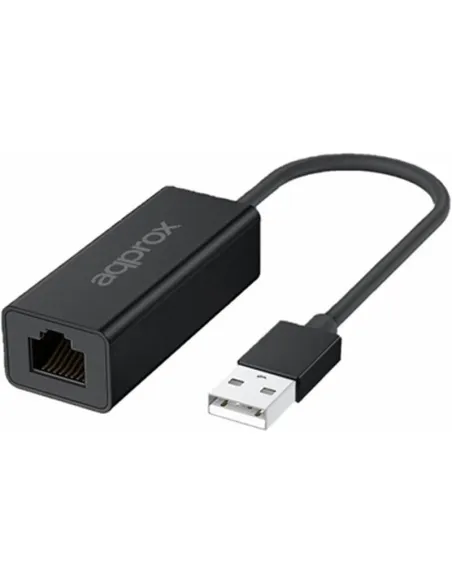 Approx APPC56 Adaptador USB-A 3.0 a RJ-45 Ethernet Gigabit 16,95 cm Negro