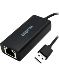 Approx APPC07GV3 Adaptador USB-A a RJ45 Ethernet 19cm Negro-AAOAAC0152