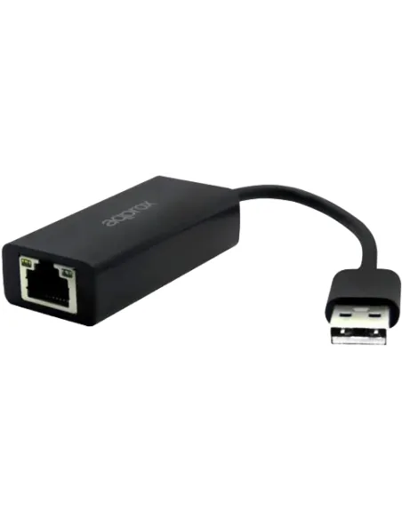 Approx APPC07GV3 Adaptador USB-A a RJ45 Ethernet 19cm Negro