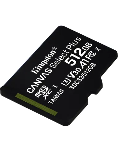 Kingston Canvas Select Plus 512GB MicroSDXC UHS-I U3 V30 Clase 10