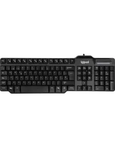 iggual IGG319000 Teclado con Lector de DNIe Negro-FTRTUS0556