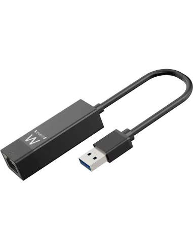 Ewent EW1017 Adaptador USB-C a RJ-45 Ethernet Rápido Negro
