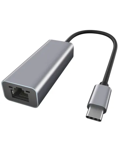 Ewent EW9818 Adaptador USB-C a RJ-45 Ethernet Rápido Gris