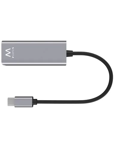 Ewent EW9818 Adaptador USB-C a RJ-45 Ethernet Rápido Gris