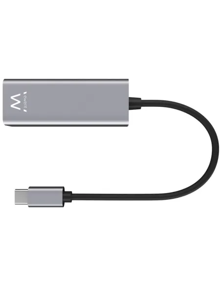 Ewent EW9818 Adaptador USB-C a RJ-45 Ethernet Rápido Gris