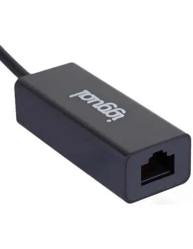 Iggual IGG317693 Adaptador USB-C a RJ-45 Ethernet Gigabit Negro