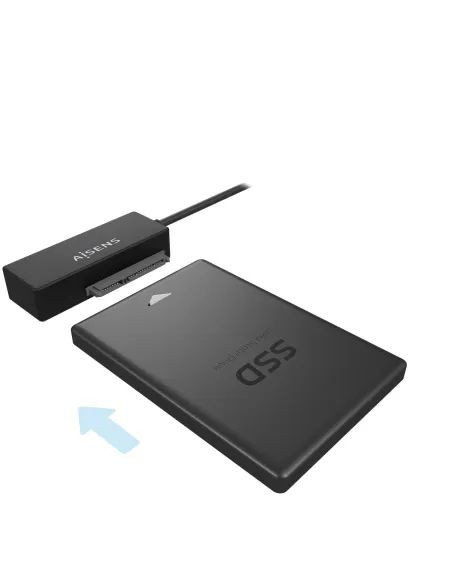 Aisens ASE-35A01B Adaptador Discos Duros 2.5"3.5" SATA a USB-A Negro