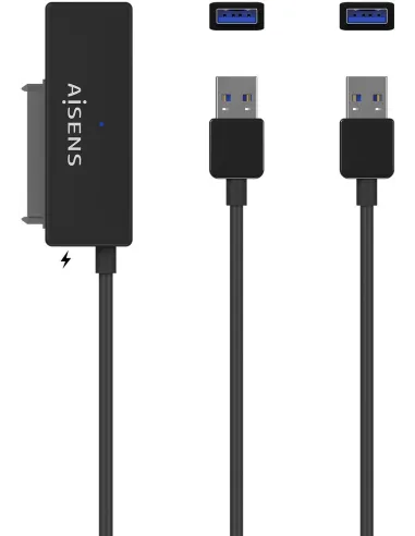 Aisens ASE-35A01B Adaptador Discos Duros 2.5"3.5" SATA a USB-A Negro