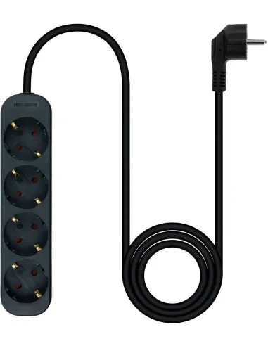 Nanocable 10.37.0004-NS-BK Regleta de Enchufes con 4 Tomas Tipo F 1.4M Negro